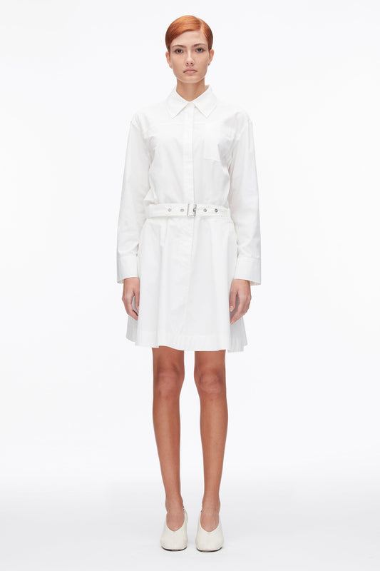 Belted Structured Cotton Shirt Dress - 3.1 Phillip Lim Deals