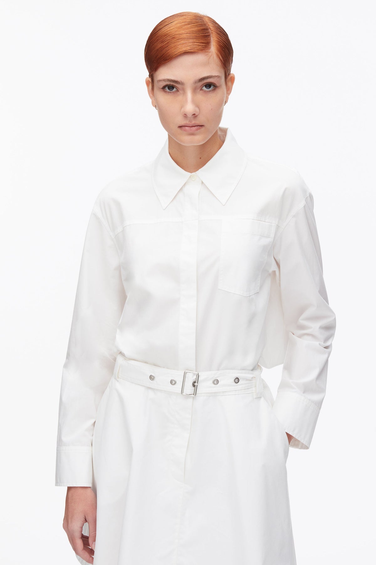 Belted Structured Cotton Shirt Dress - 3.1 Phillip Lim Deals