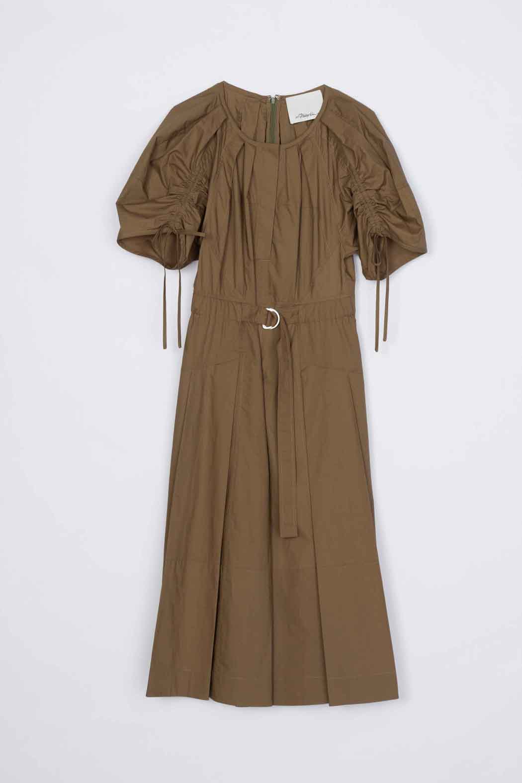 Poplin Ruched Sleeve Midi Dress - 3.1 Phillip Lim Featured