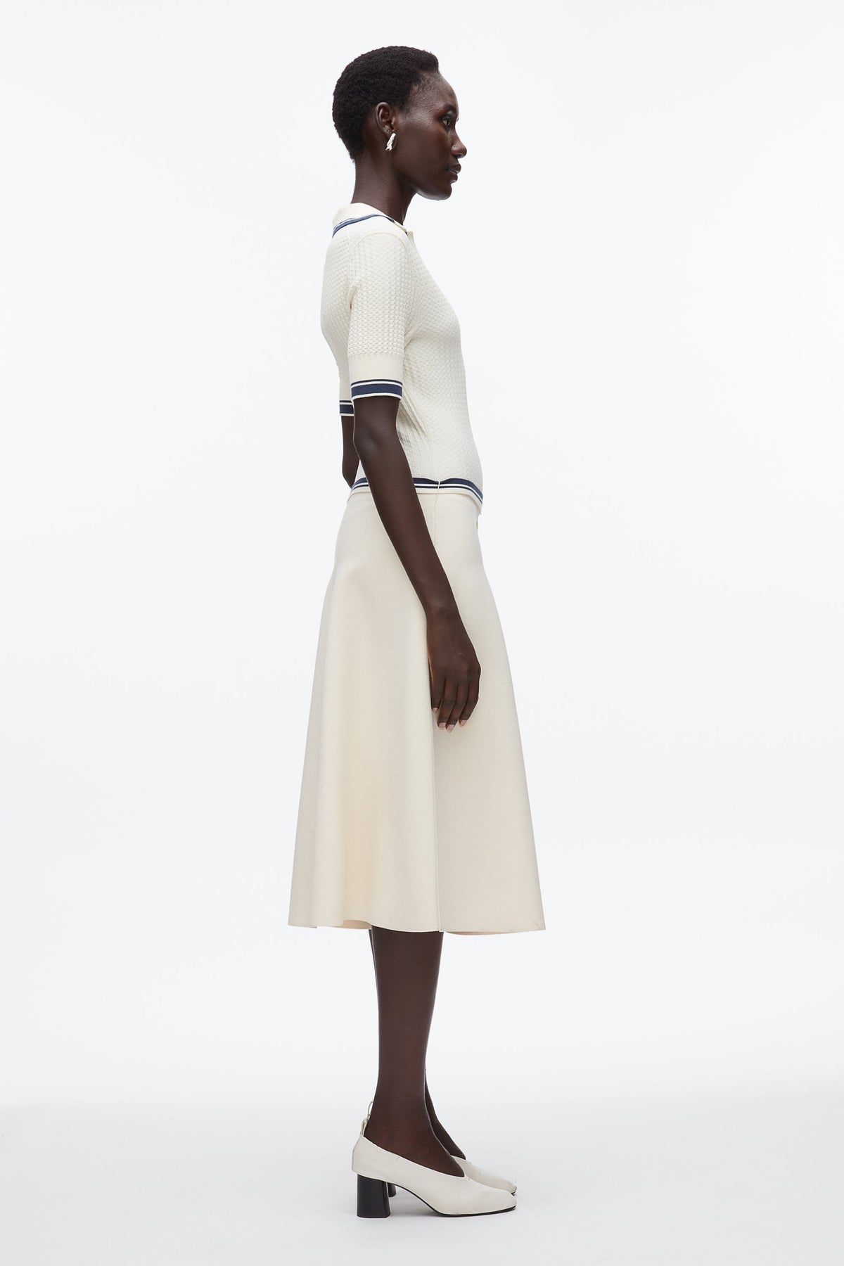 Textured Rib Polo Midi Dress - 3.1 Phillip Lim Classic