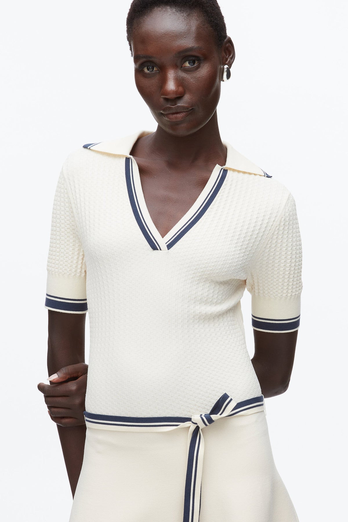 Textured Rib Polo Midi Dress - 3.1 Phillip Lim Classic