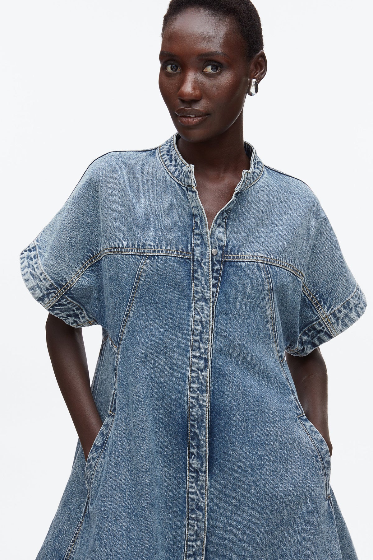 Trapeze Light Denim Dress - 3.1 Phillip Lim Quality
