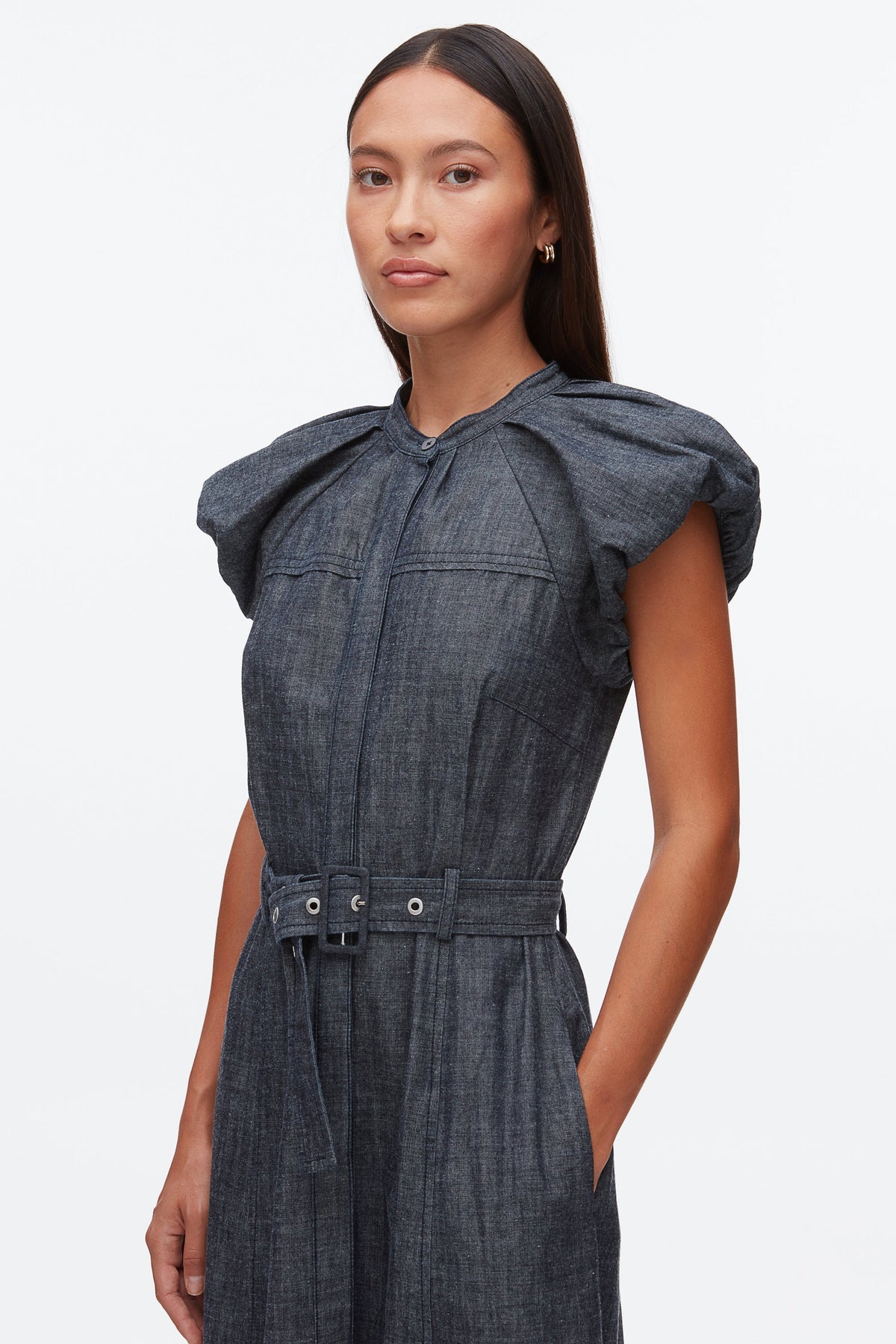 Denim Puff Sleeve Dress - 3.1 Phillip Lim Sale