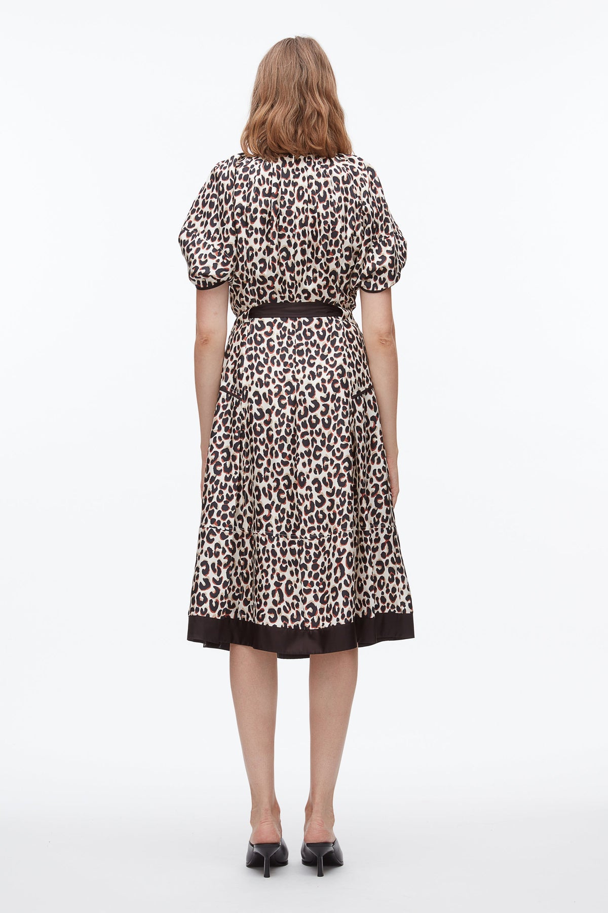 Leopard Ruched Sleeve Midi Dress - 3.1 Phillip Lim Best Seller