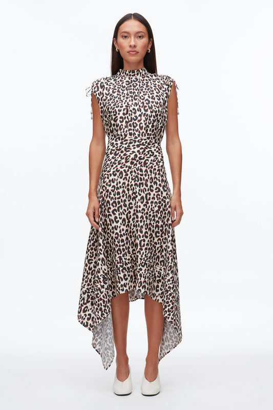 Leopard Ruched Handkerchief Dress - 3.1 Phillip Lim Great Value