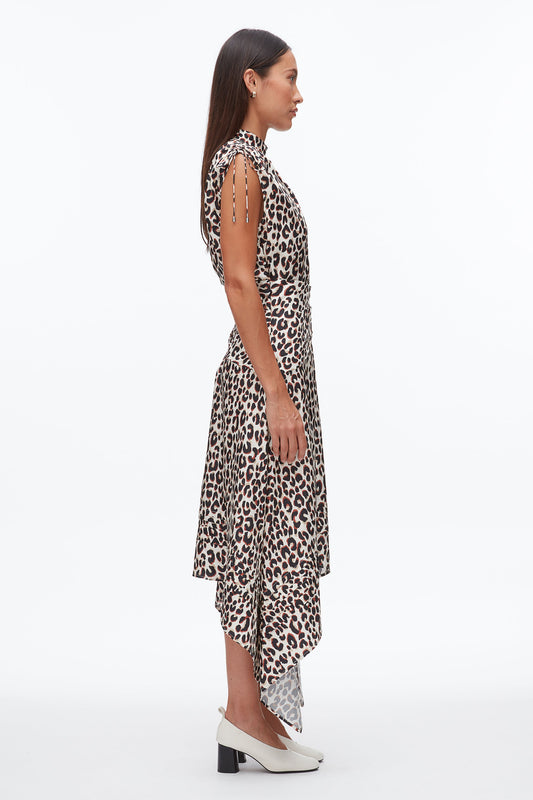 Leopard Ruched Handkerchief Dress - 3.1 Phillip Lim Great Value