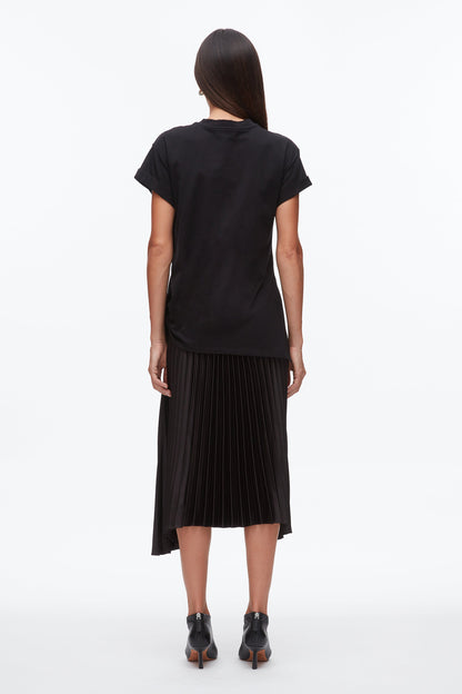 T-Shirt Combo Dress with Pleated Skirt - 3.1 Phillip Lim Signature