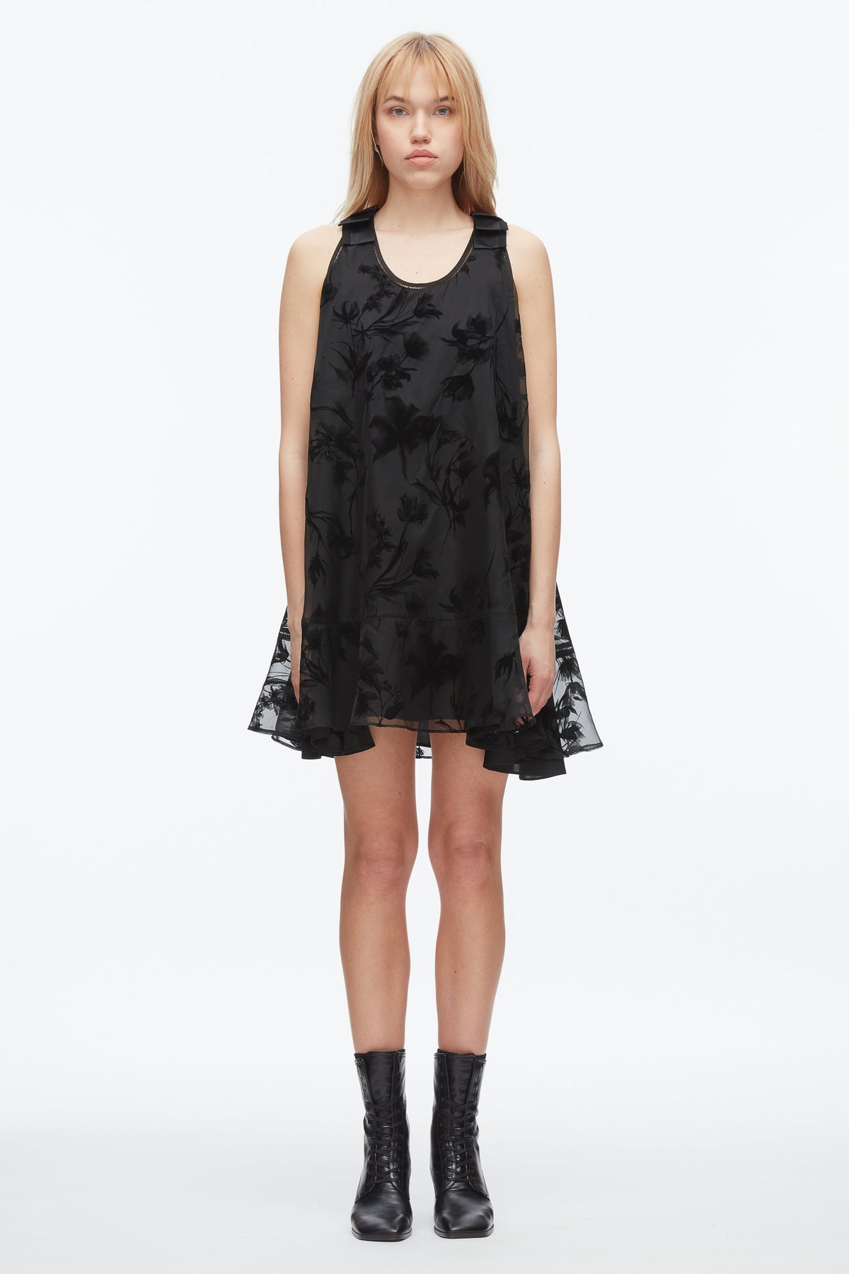 Flocked Organza Trapeze Dress - 3.1 Phillip Lim Customer Favorite