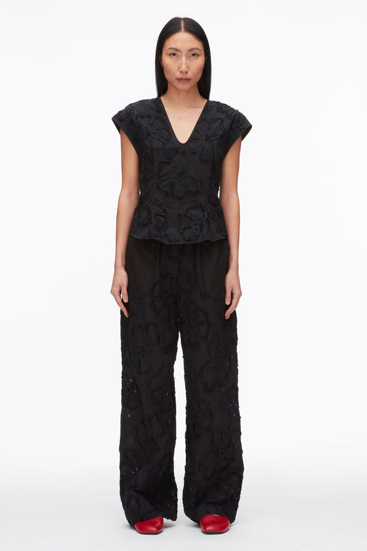 Embroidered Cap Sleeve Top - 3.1 Phillip Lim Signature
