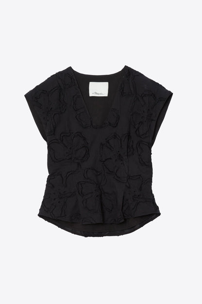 Embroidered Cap Sleeve Top - 3.1 Phillip Lim Signature