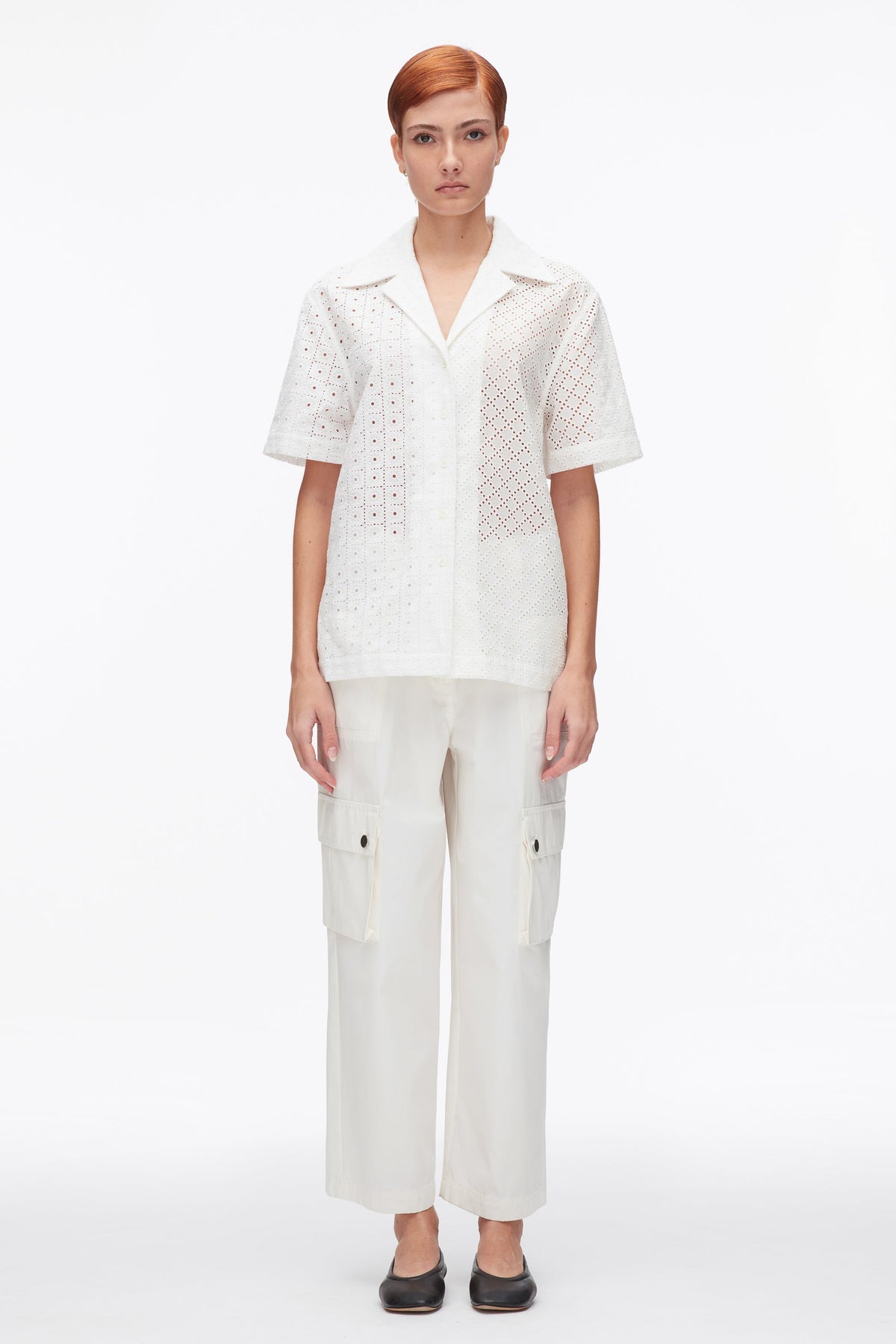 Broderie Anglaise Patchwork Camp Shirt - 3.1 Phillip Lim Essential