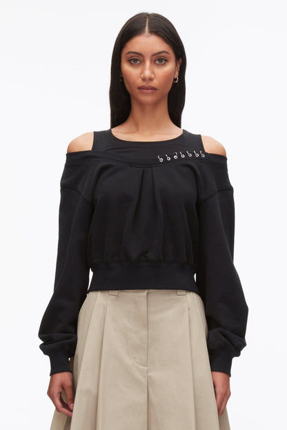 Long Sleeve Embellished Double Layer Top - 3.1 Phillip Lim Trending