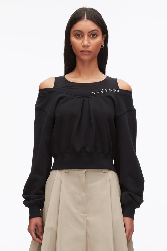 Long Sleeve Embellished Double Layer Top - 3.1 Phillip Lim Trending