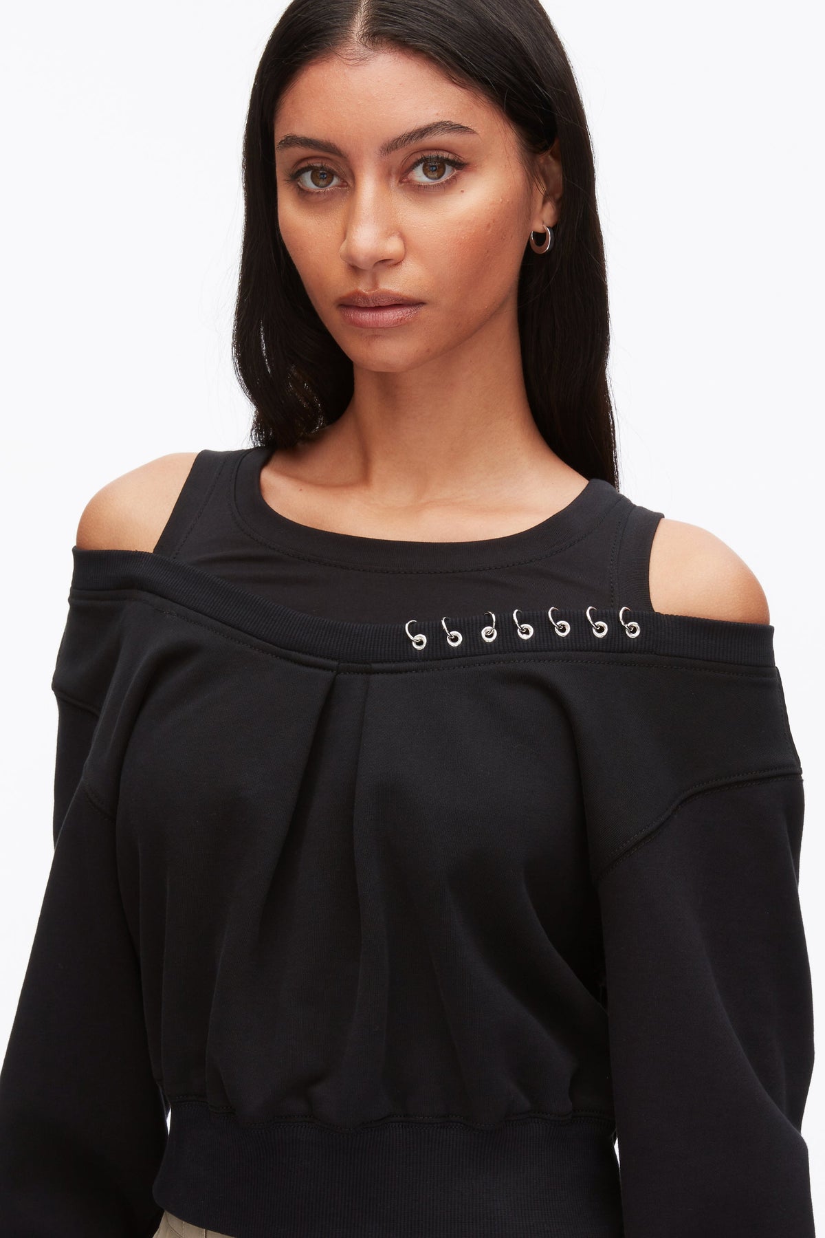 Long Sleeve Embellished Double Layer Top - 3.1 Phillip Lim Trending
