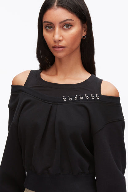 Long Sleeve Embellished Double Layer Top - 3.1 Phillip Lim Trending