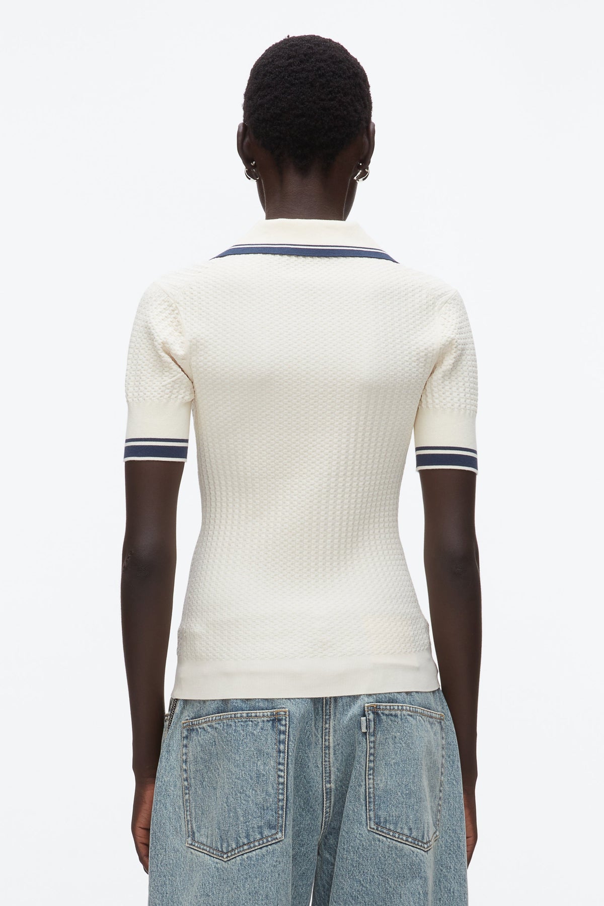 Textured Rib Fitted Polo - 3.1 Phillip Lim New