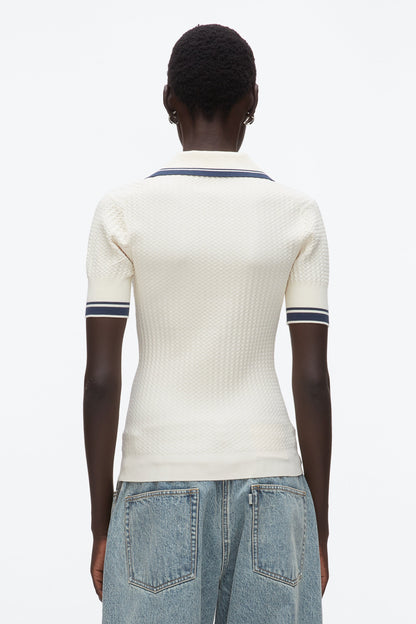Textured Rib Fitted Polo - 3.1 Phillip Lim New