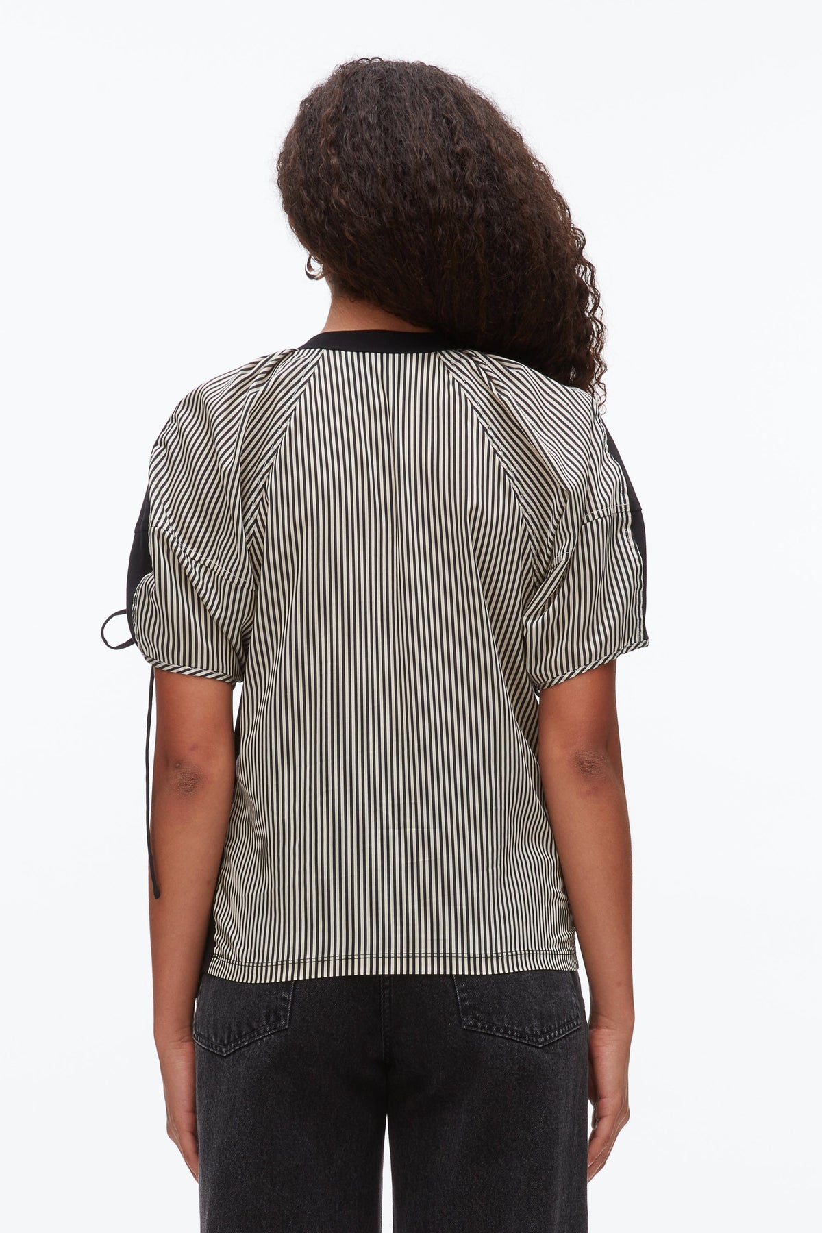 Ruched T-Shirt with Poplin Back - 3.1 Phillip Lim Customer Favorite