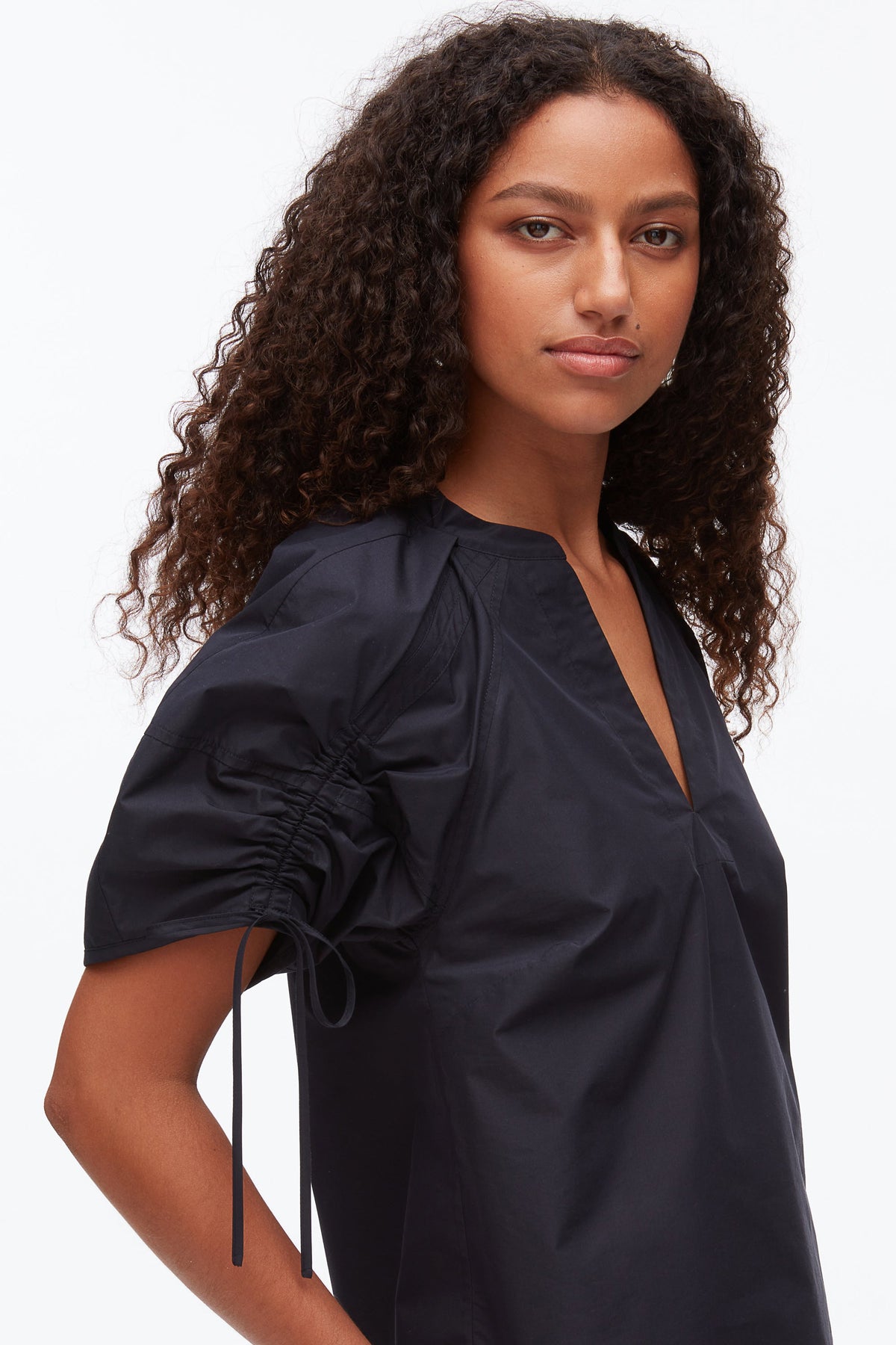 Ruched Sleeve V-Neck Top - 3.1 Phillip Lim Special Offer
