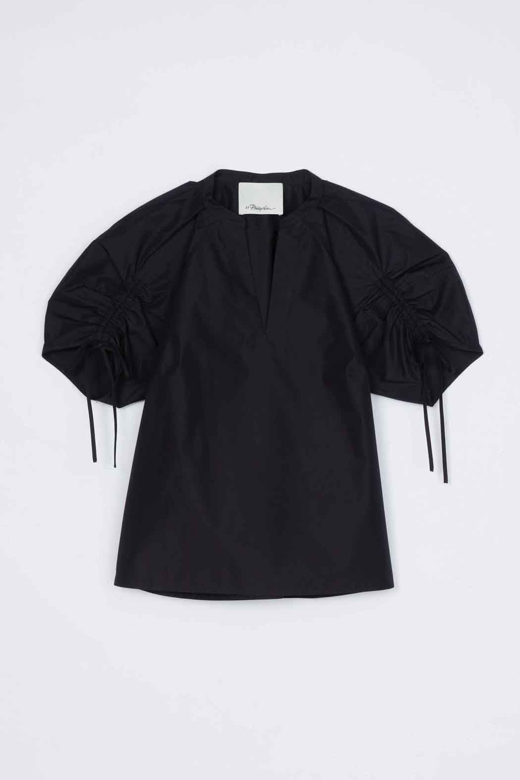 Ruched Sleeve V-Neck Top - 3.1 Phillip Lim Special Offer