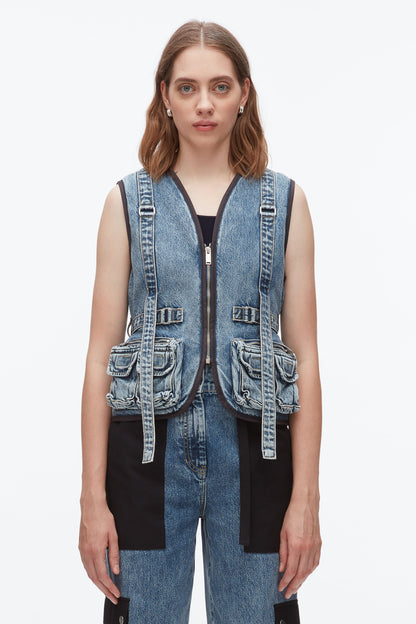 Denim Field Vest - 3.1 Phillip Lim Essential