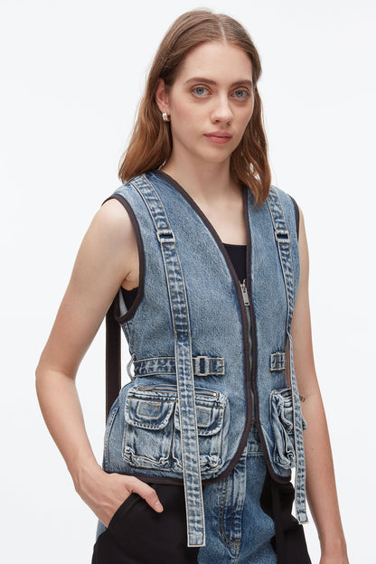 Denim Field Vest - 3.1 Phillip Lim Essential