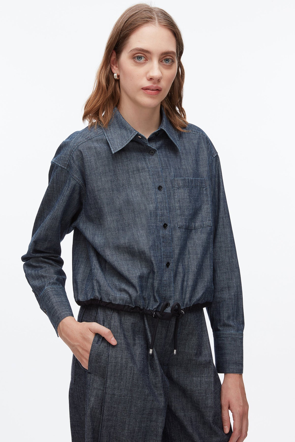 Cropped Chambray Shirt - 3.1 Phillip Lim Special Offer