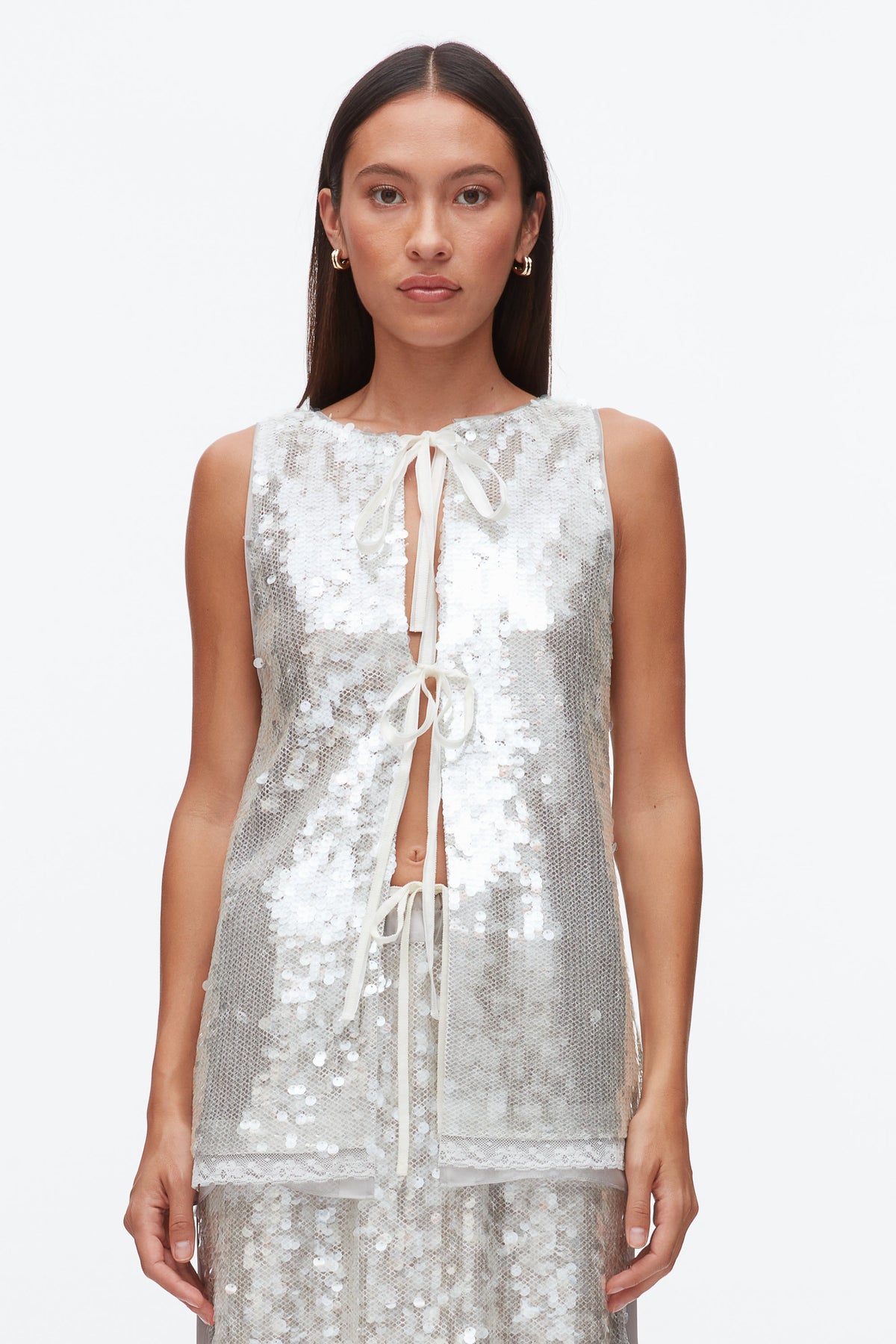 Sequin Tank with Bows - 3.1 Phillip Lim Popular