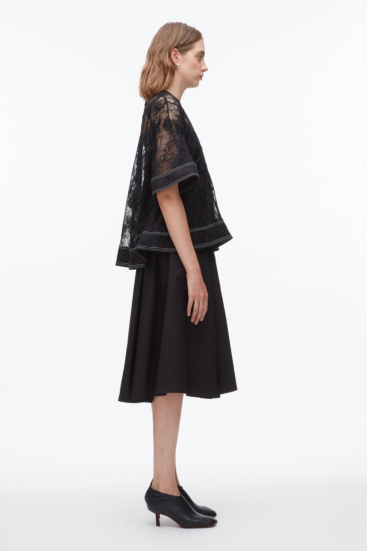 Dimensional Lace Flounce Top - 3.1 Phillip Lim Trusted