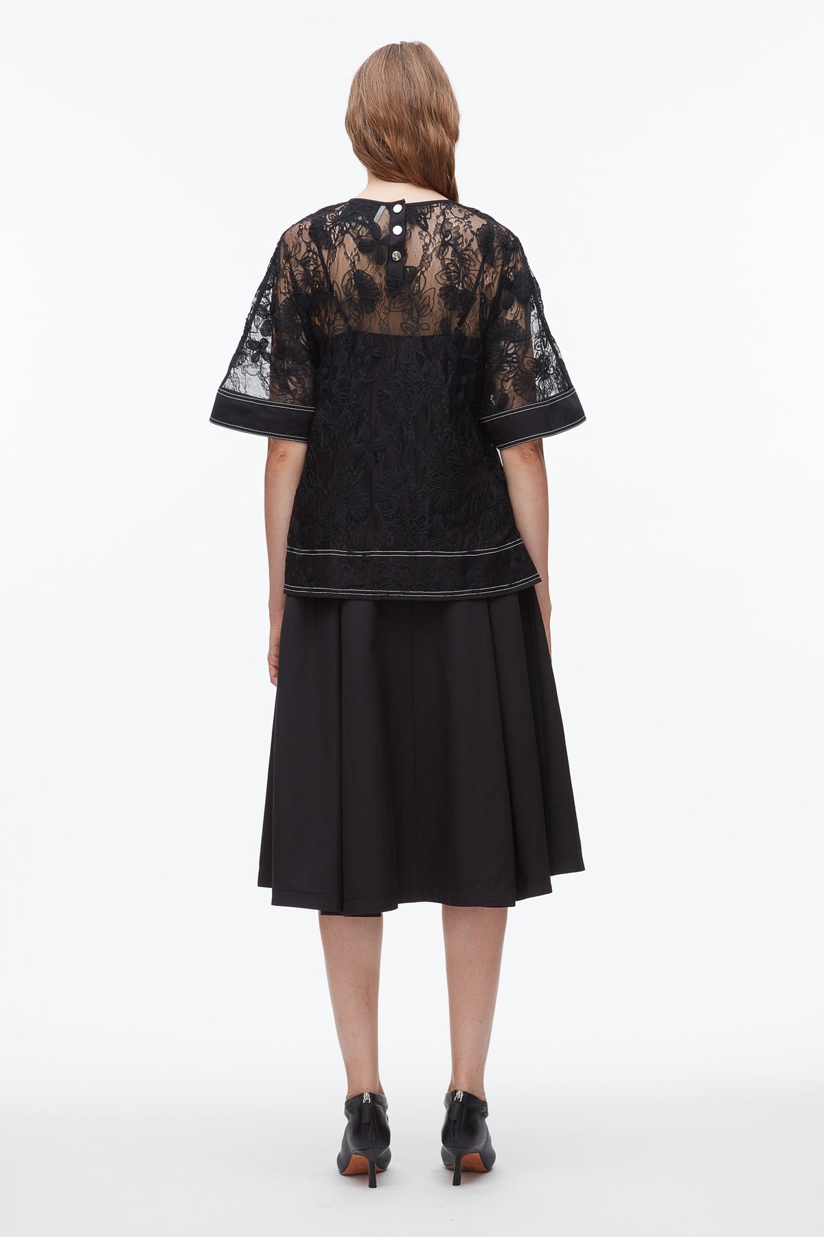 Dimensional Lace Flounce Top - 3.1 Phillip Lim Trusted