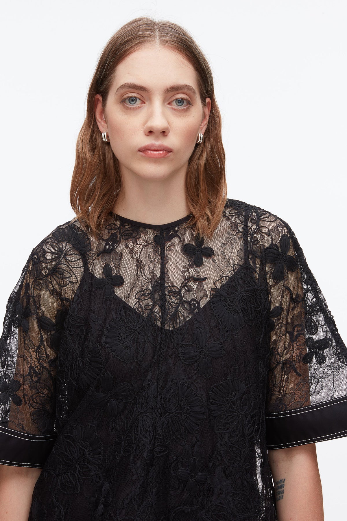 Dimensional Lace Flounce Top - 3.1 Phillip Lim Trusted