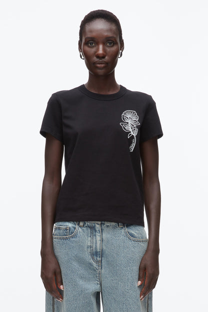 Flower Embroidery Merch Tee - 3.1 Phillip Lim Recommended