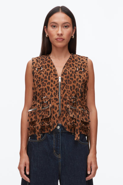 Leopard Print Field Vest - 3.1 Phillip Lim Trending