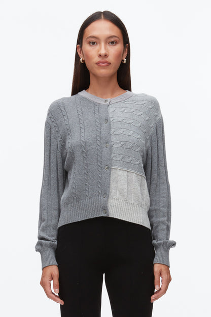 Mix Cable Crew Neck Cardigan - 3.1 Phillip Lim Exclusive
