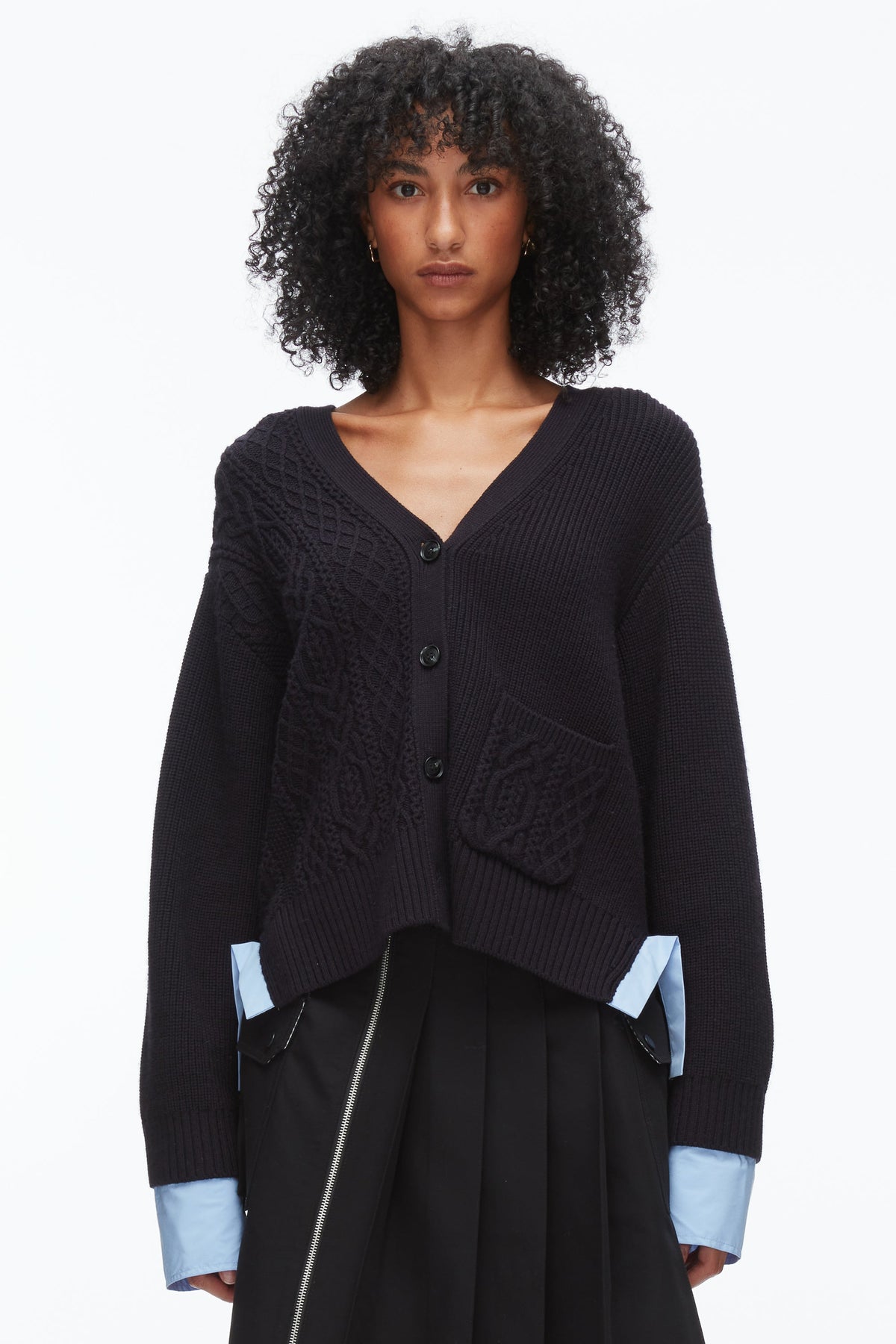 Cable Mix Boyfriend Cardigan - 3.1 Phillip Lim Premium