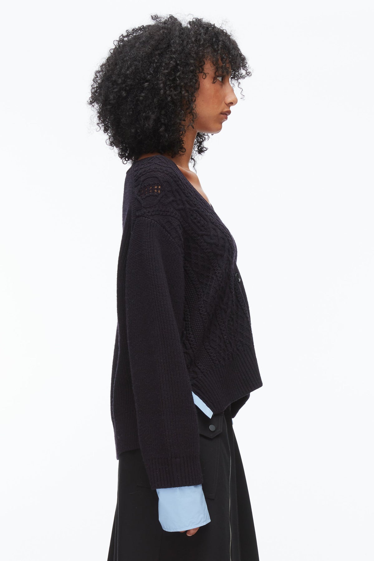 Cable Mix Boyfriend Cardigan - 3.1 Phillip Lim Premium