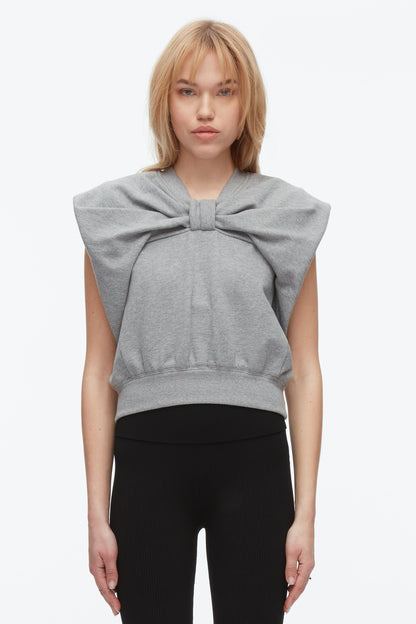 Draped Bow French Terry Top - 3.1 Phillip Lim Customer Favorite