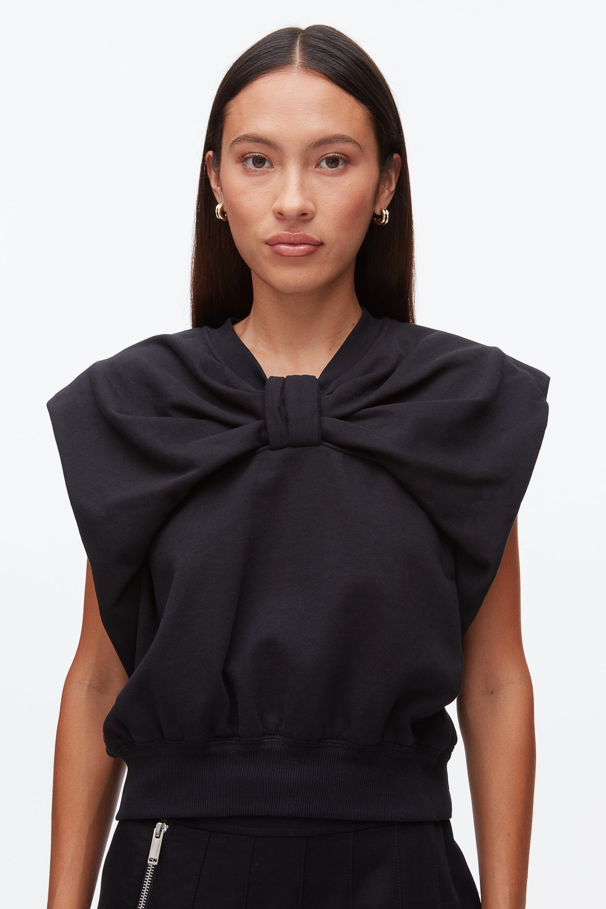 Draped Bow French Terry Top - 3.1 Phillip Lim Top Pick