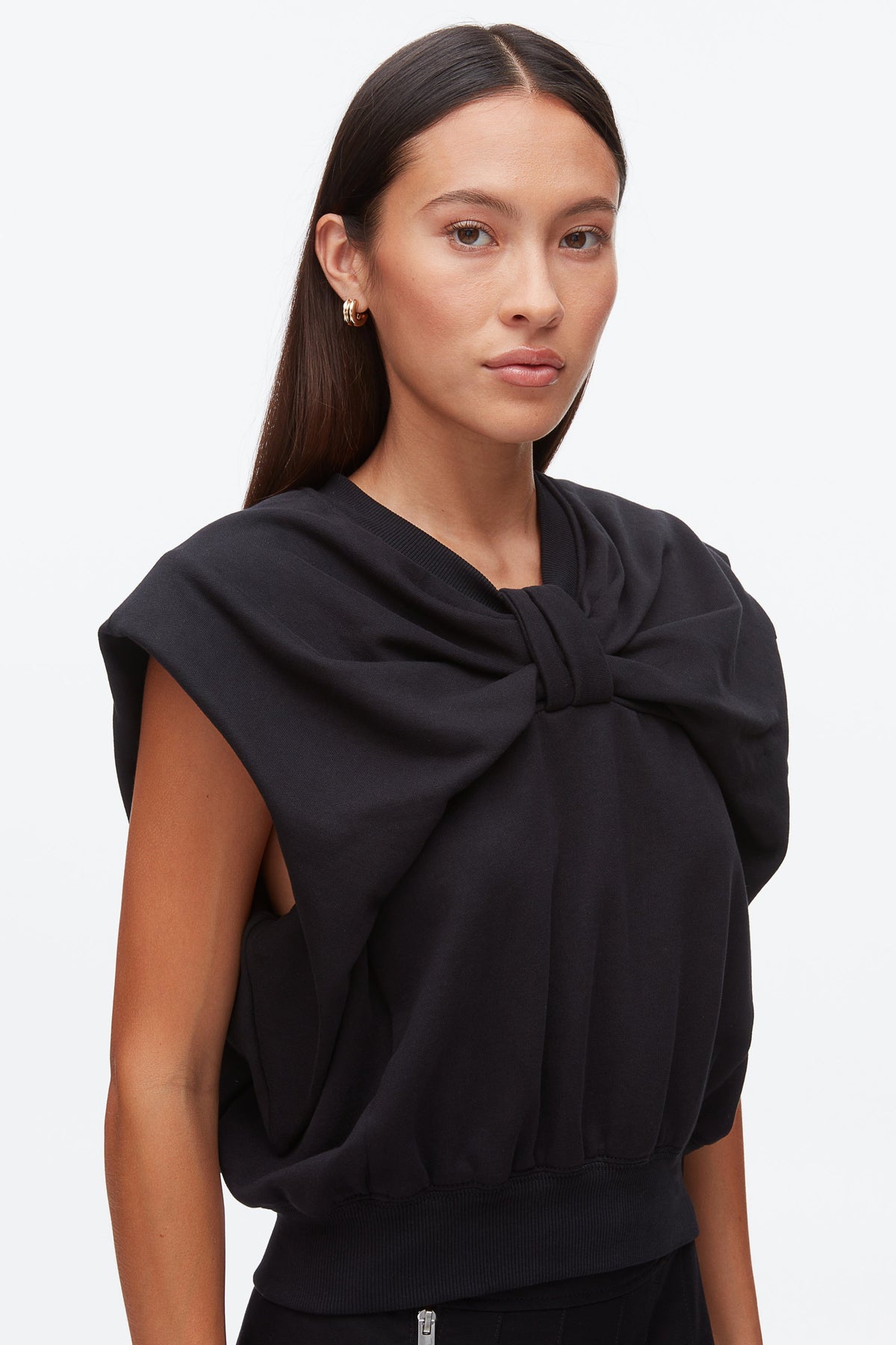 Draped Bow French Terry Top - 3.1 Phillip Lim Top Pick