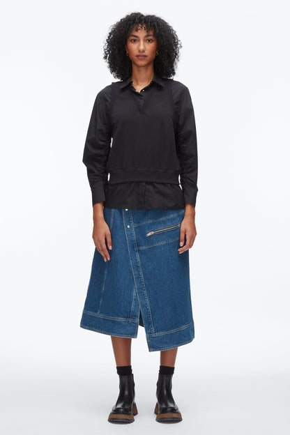 Layered Vest Ruched Sleeve Shirt - 3.1 Phillip Lim Trusted