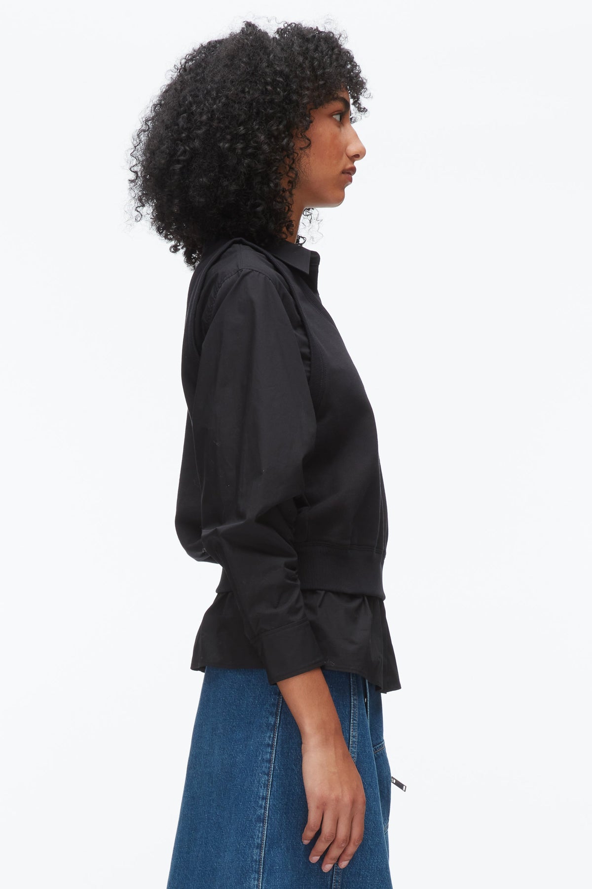 Layered Vest Ruched Sleeve Shirt - 3.1 Phillip Lim Trusted