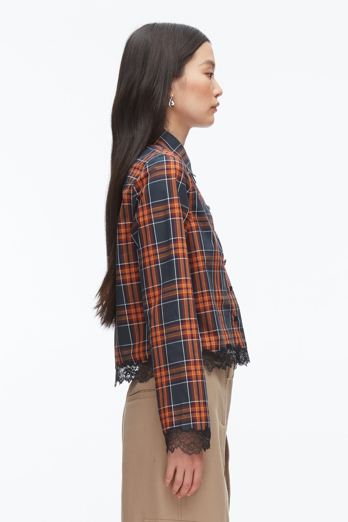 Plaid Mix Cropped Shirt - 3.1 Phillip Lim Popular