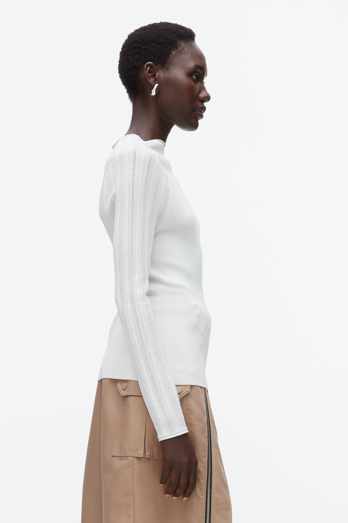 Compact Rib Mockneck Top - 3.1 Phillip Lim Best Seller
