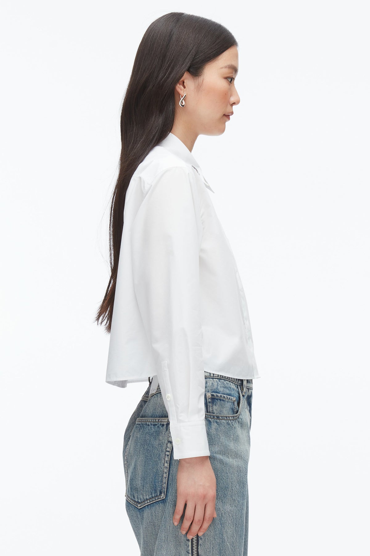 Cropped Shirt with Embroidered Collar - 3.1 Phillip Lim New