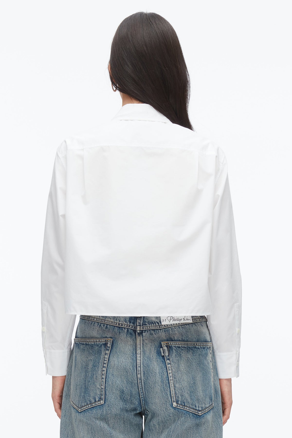 Cropped Shirt with Embroidered Collar - 3.1 Phillip Lim New