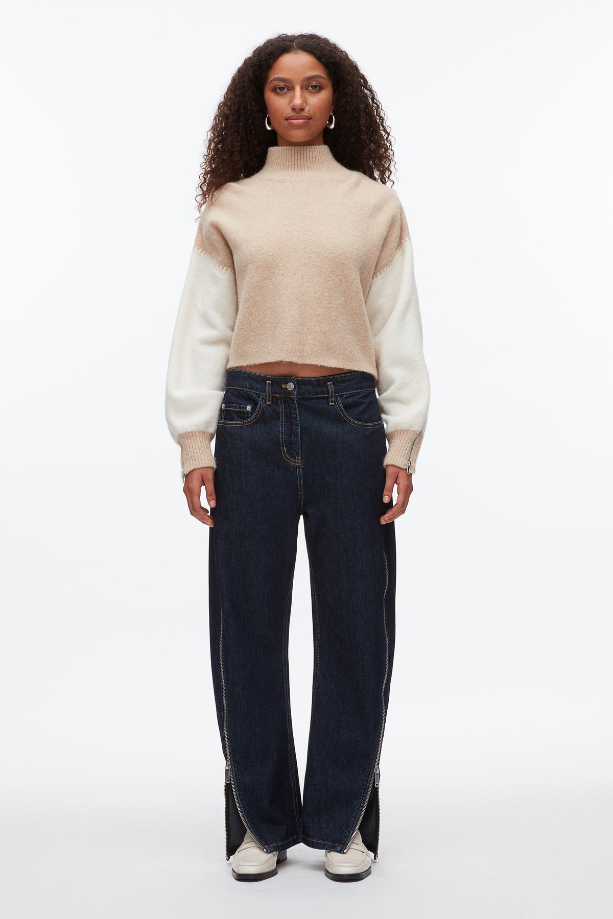 Colorblock Zip Sleeve Turtleneck - 3.1 Phillip Lim Value