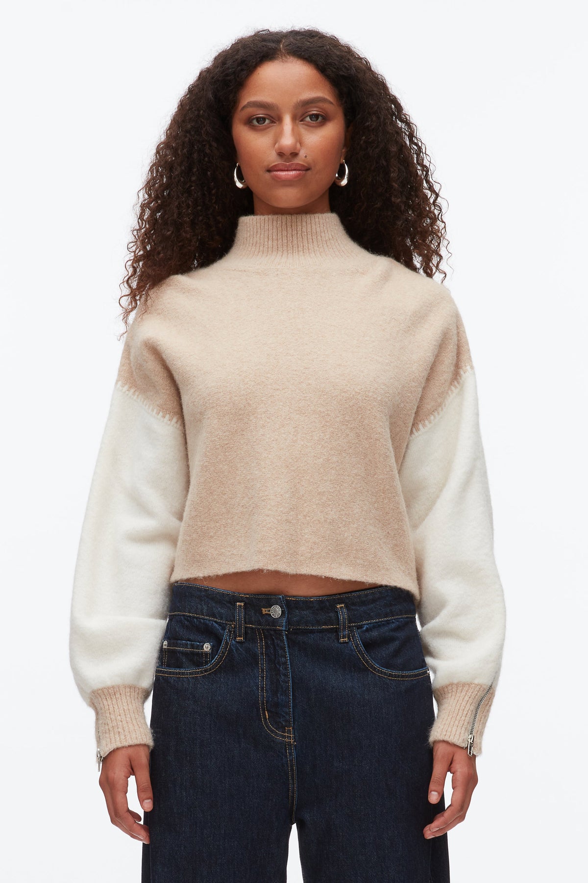 Colorblock Zip Sleeve Turtleneck - 3.1 Phillip Lim Value