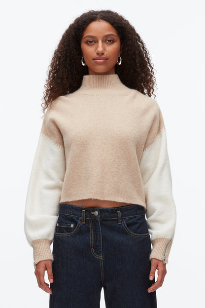 Colorblock Zip Sleeve Turtleneck - 3.1 Phillip Lim Value