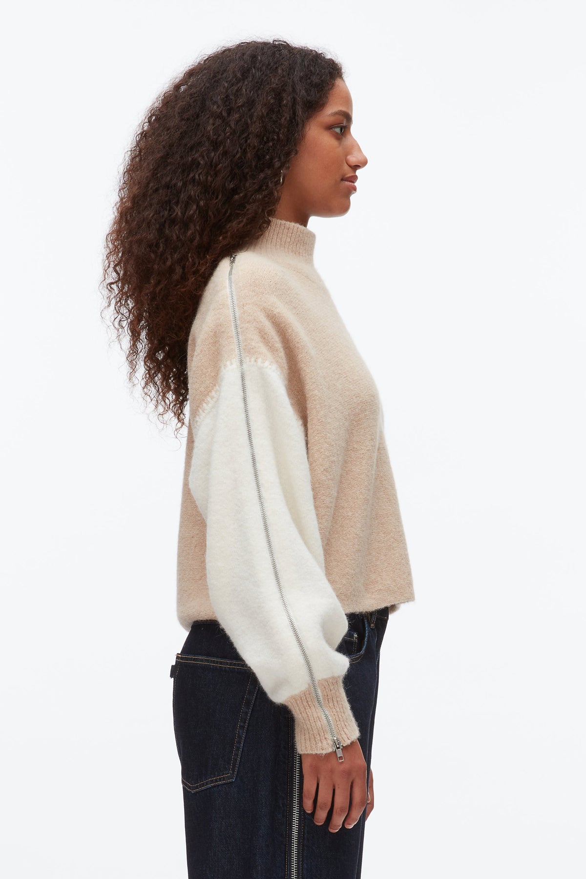Colorblock Zip Sleeve Turtleneck - 3.1 Phillip Lim Value