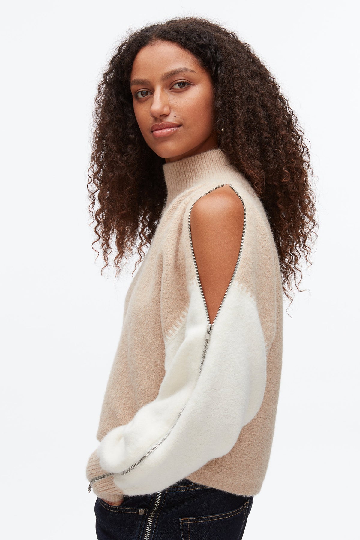 Colorblock Zip Sleeve Turtleneck - 3.1 Phillip Lim Value